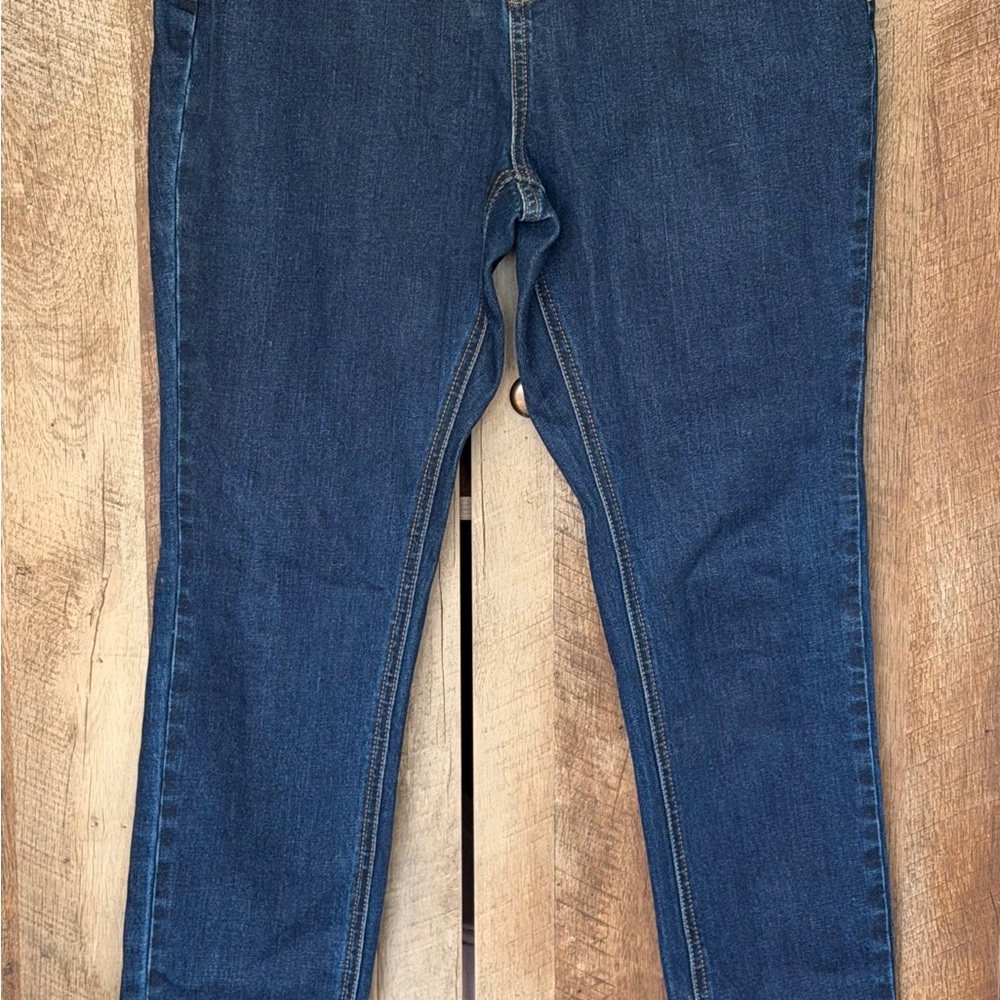 Women's Torrid Curve Rebecka High Rise Straight Leg Jeans - Dark Blue Size 27 - Picture 3 of 16